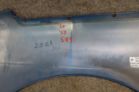97-04 C5 Corvette C5 Coupe Right RH Passenger Quarter Panel Electron Blue