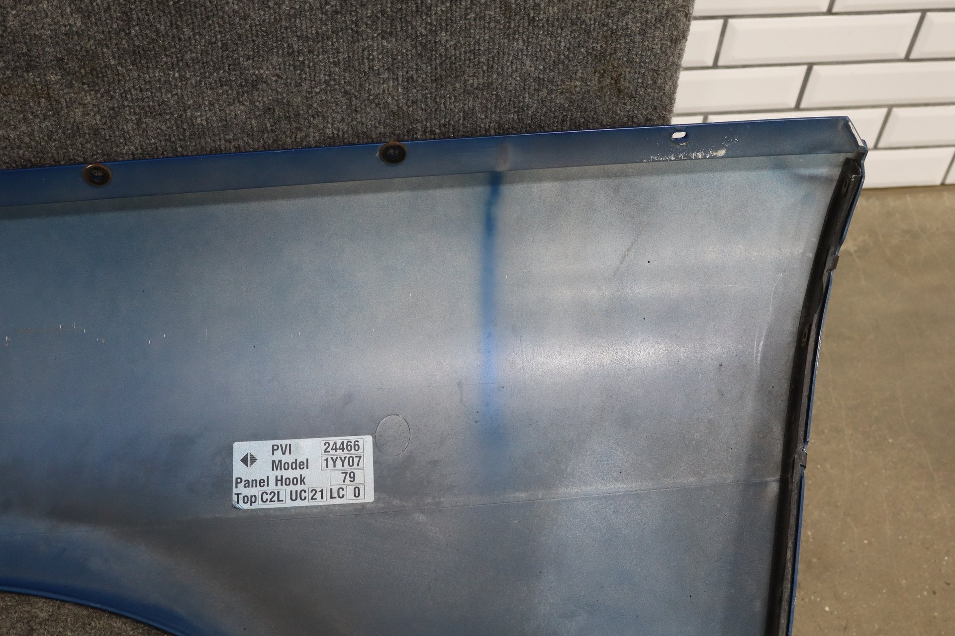 97-04 C5 Corvette C5 Coupe Right RH Passenger Quarter Panel Electron Blue