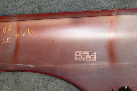97-04 C5 Corvette C5 Coupe Right RH Passenger Quarter Panel Magnetic Red