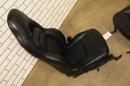97-04 Chevrolet Corvette C5 Sport Leather Seats Set Black 193 | Leather Issues