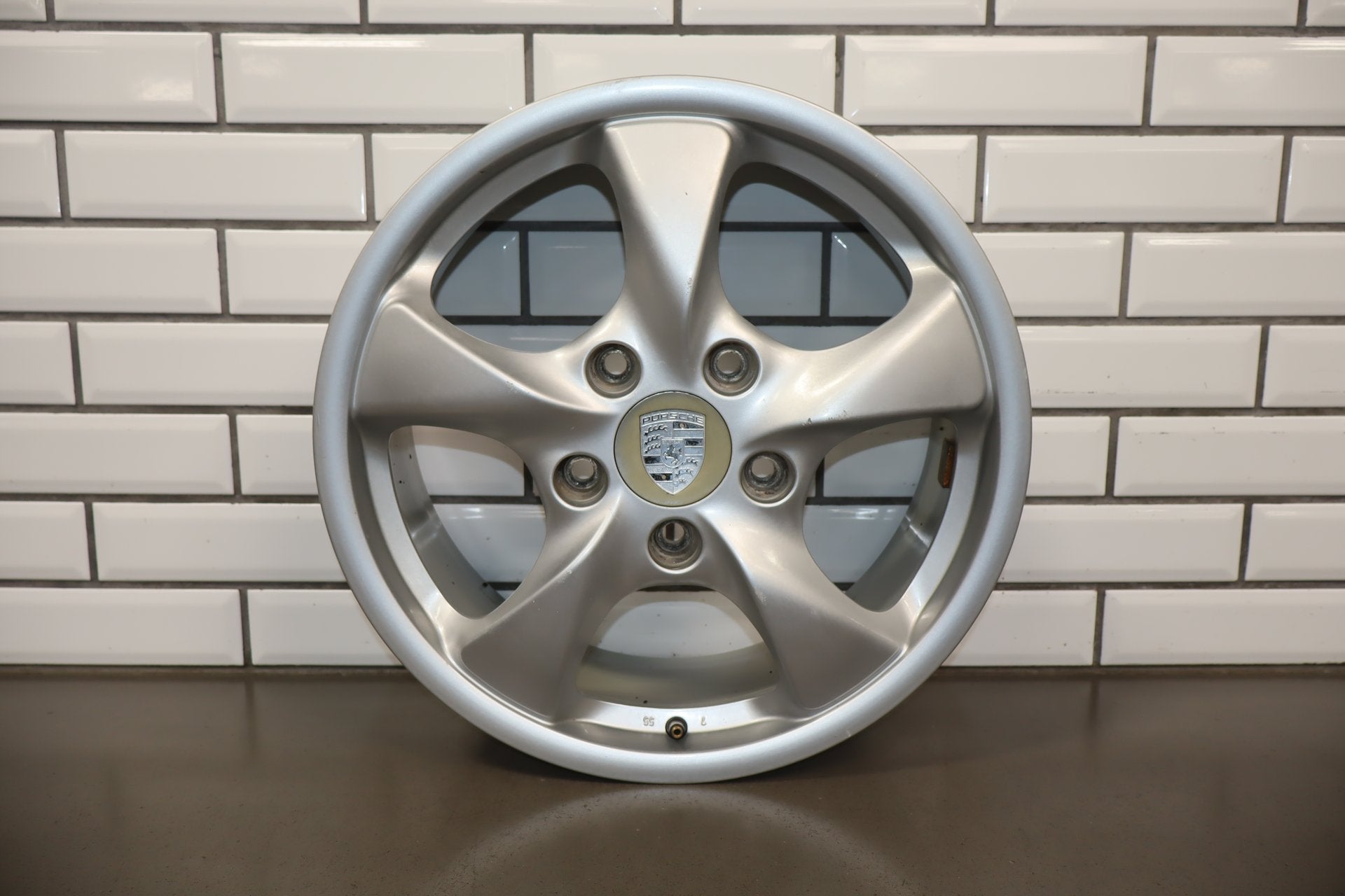 97-04 Porsche Boxster 986 17x7 Front Alloy Wheel 5-Spoke OEM