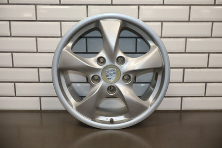 97-04 Porsche Boxster 986 17x7 Front Alloy Wheel 5-Spoke OEM
