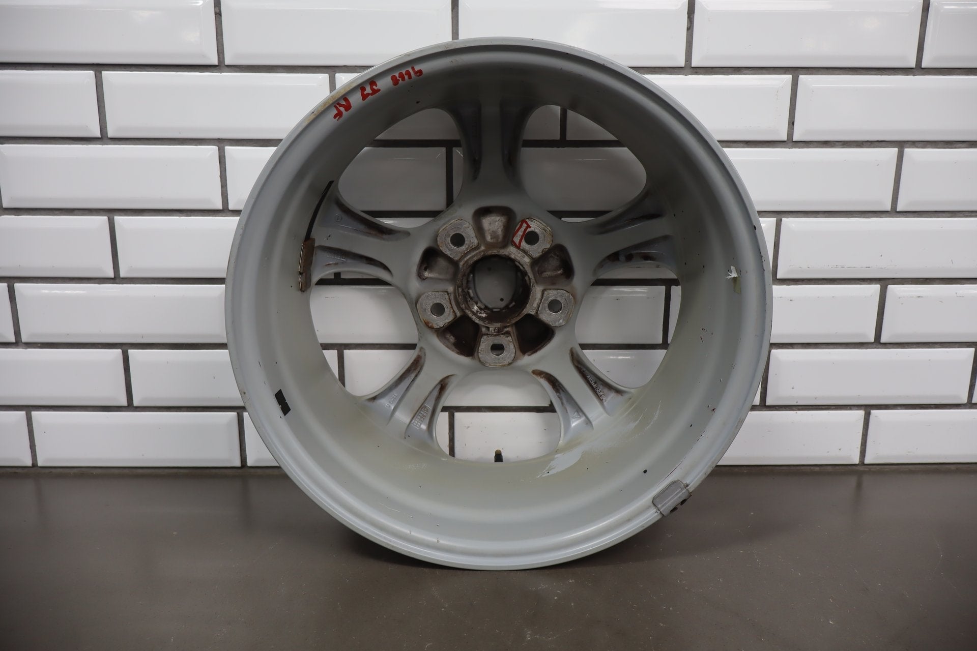 97-04 Porsche Boxster 986 17x7 Front Alloy Wheel 5-Spoke OEM