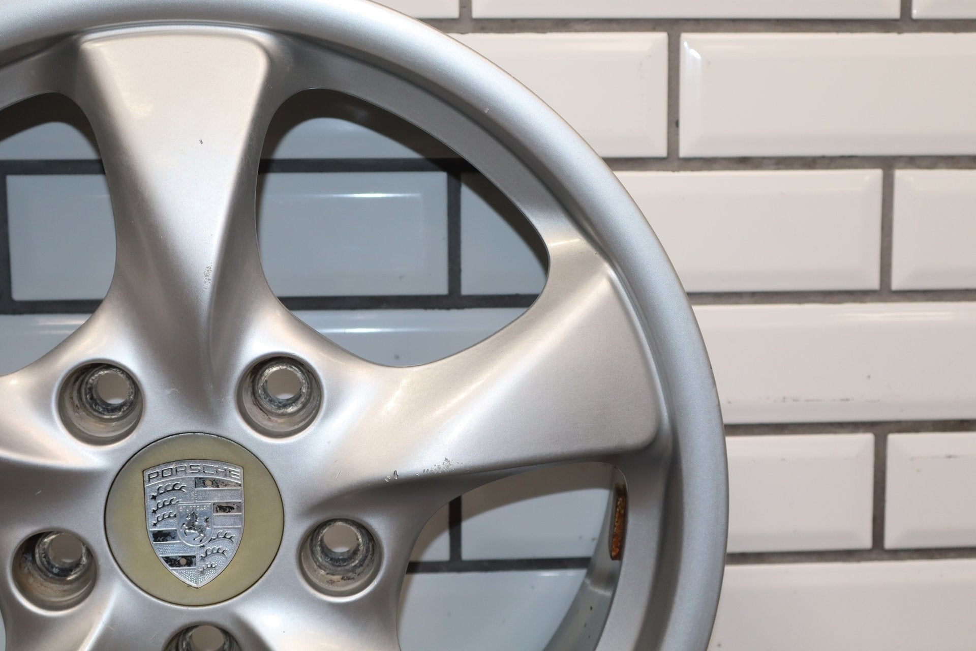 97-04 Porsche Boxster 986 17x7 Front Alloy Wheel 5-Spoke OEM