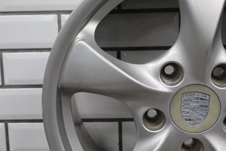97-04 Porsche Boxster 986 17x7 Front Alloy Wheel 5-Spoke OEM