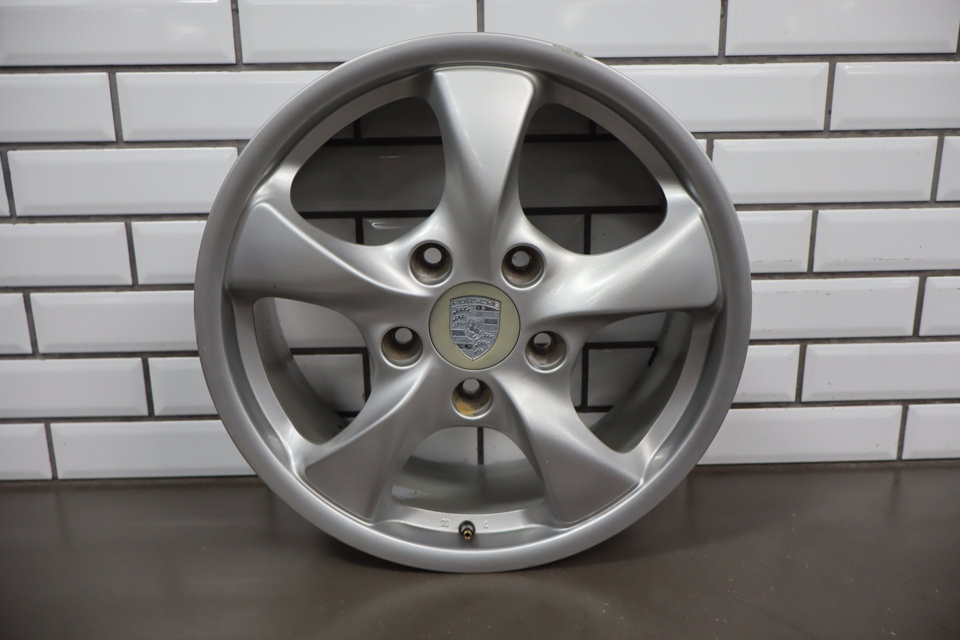 97-04 Porsche Boxster 986 17x7 Front Alloy Wheel 5-Spoke OEM