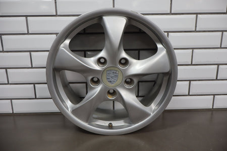 97-04 Porsche Boxster 986 17x7 Front Alloy Wheel 5-Spoke OEM