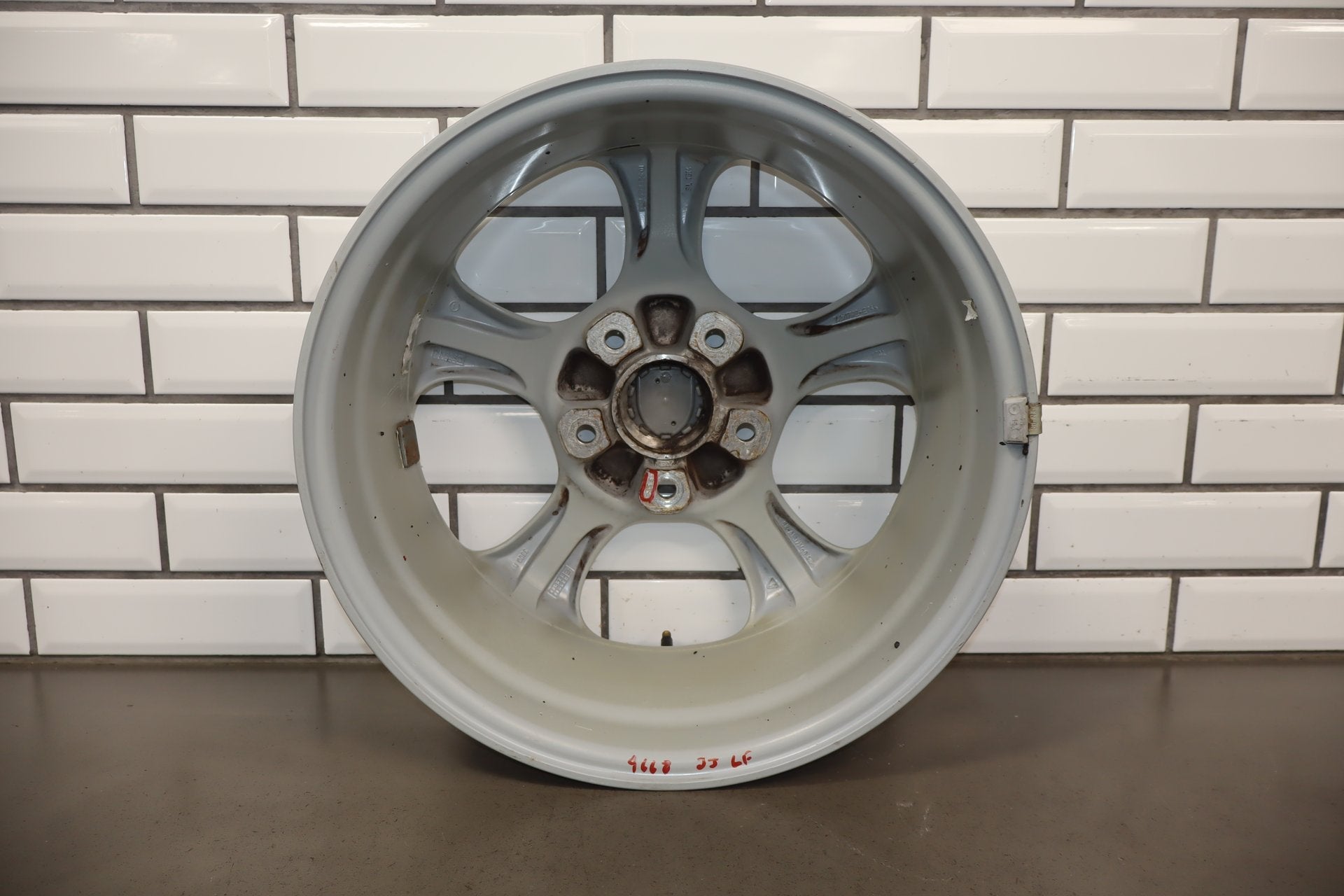 97-04 Porsche Boxster 986 17x7 Front Alloy Wheel 5-Spoke OEM