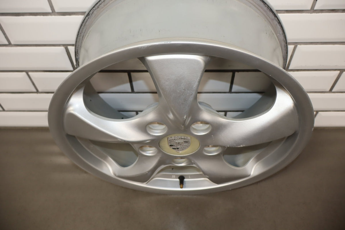 97-04 Porsche Boxster 986 17x7 Front Alloy Wheel 5-Spoke OEM