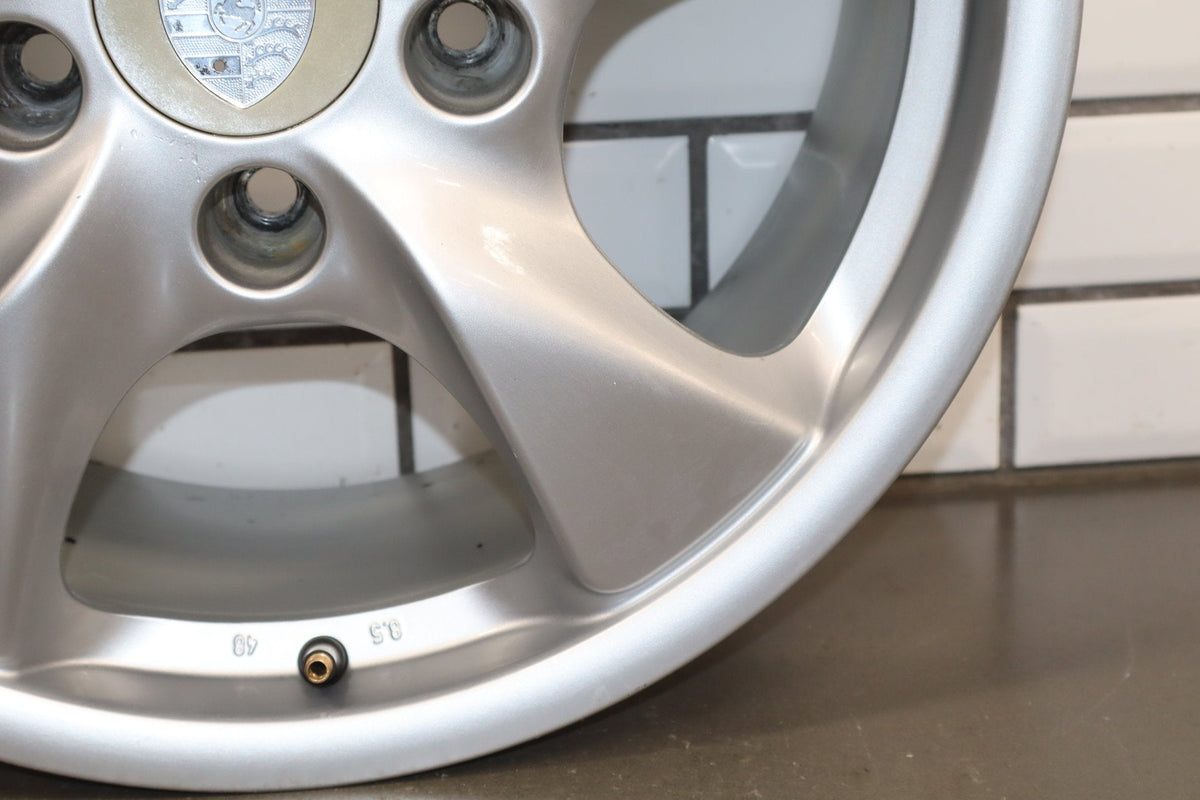 97-04 Porsche Boxster 986 17x8.5 Rear Alloy Wheel 5-Spoke OEM