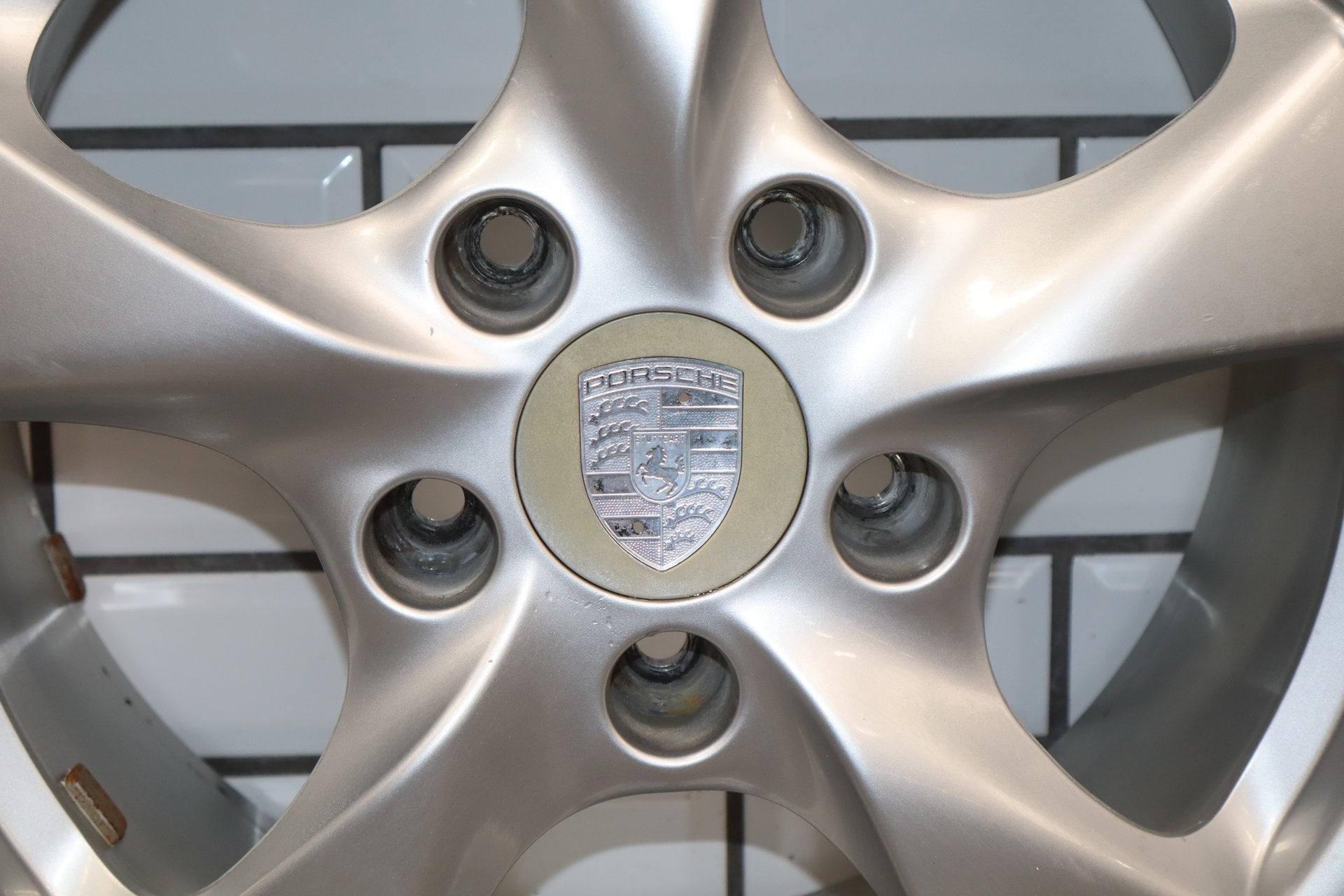 97-04 Porsche Boxster 986 17x8.5 Rear Alloy Wheel 5-Spoke OEM