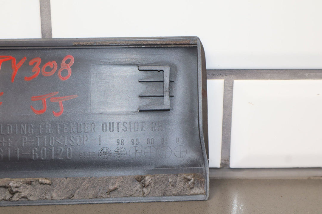 98 - 02 Toyota Land Cruiser Right Passenger Fender Molding *Appears Repainted*