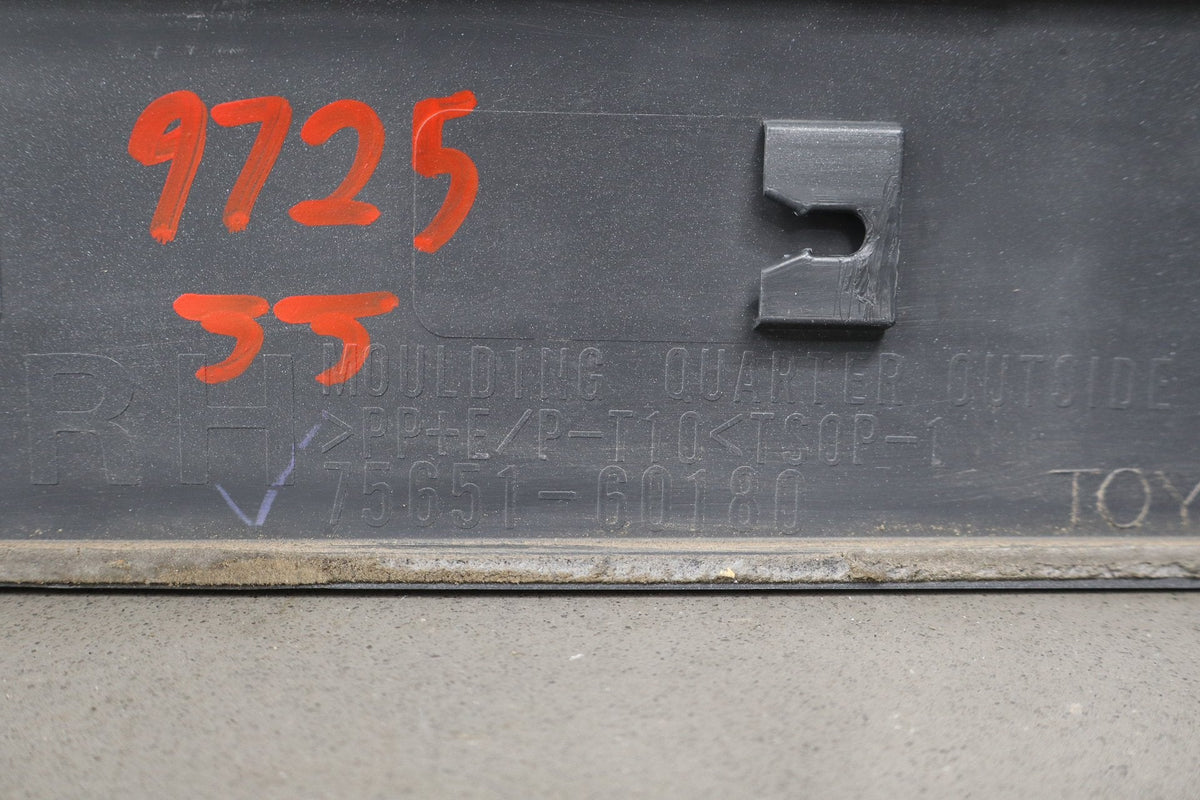 98-02 Toyota Land Cruiser Right Quarter Molding (White 056)