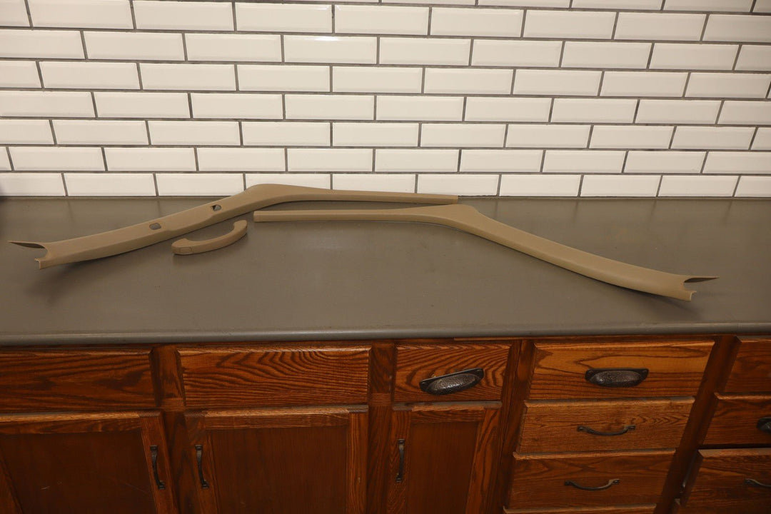 98 Chevy Tahoe 2 - Door Interior A Pillar Trims Pair Left/Right Neutral 52D OEM