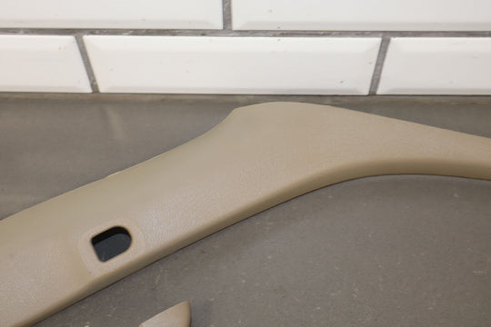 98 Chevy Tahoe 2 - Door Interior A Pillar Trims Pair Left/Right Neutral 52D OEM