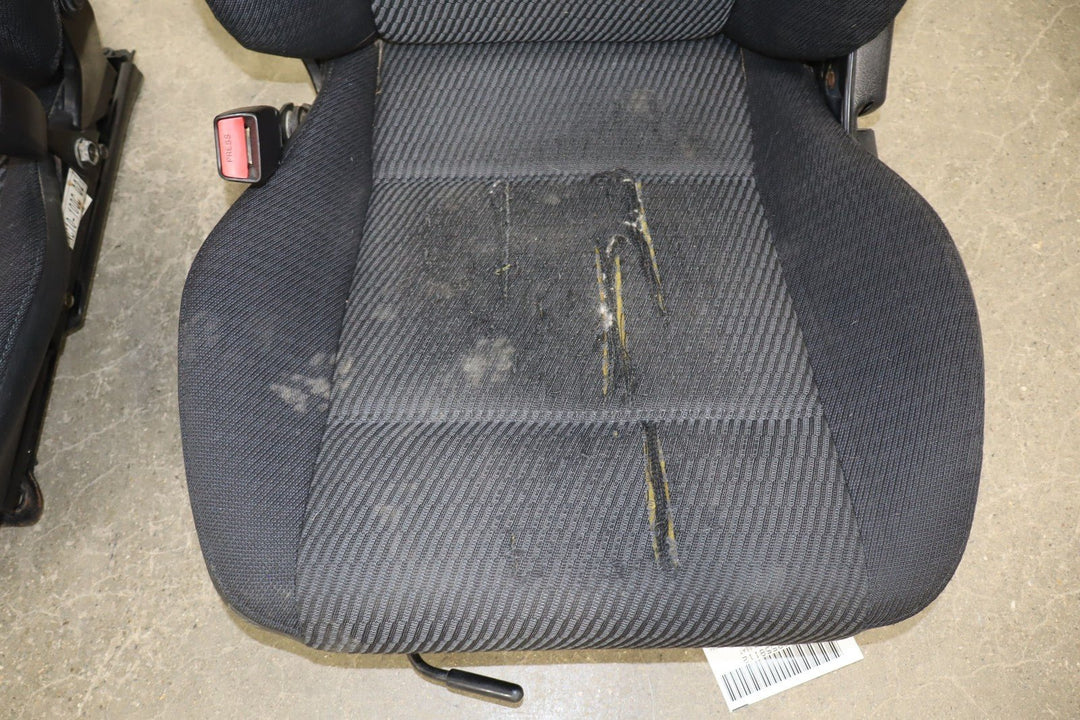 99 - 00 Mazda Miata NB Pair Cloth Bucket Seats Manual Adjustments *Torn*