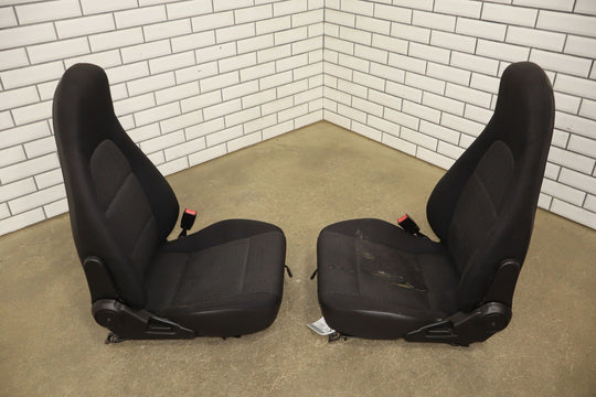 99 - 00 Mazda Miata NB Pair Cloth Bucket Seats Manual Adjustments *Torn*