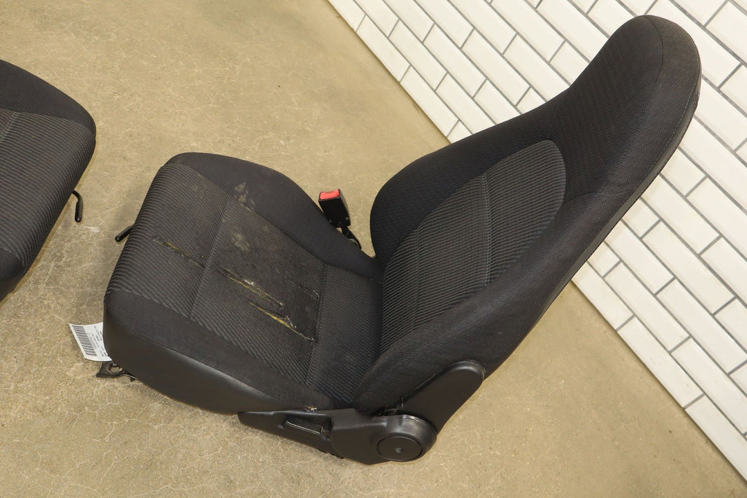 99 - 00 Mazda Miata NB Pair Cloth Bucket Seats Manual Adjustments *Torn*