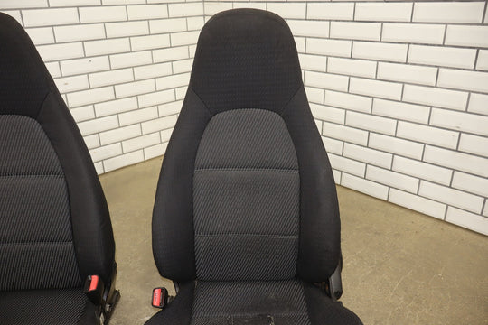 99 - 00 Mazda Miata NB Pair Cloth Bucket Seats Manual Adjustments *Torn*