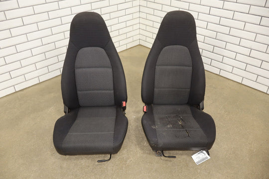 99 - 00 Mazda Miata NB Pair Cloth Bucket Seats Manual Adjustments *Torn*