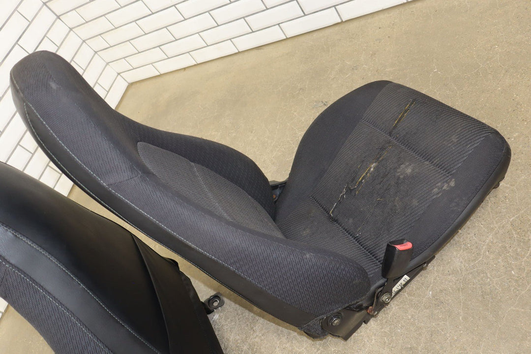 99 - 00 Mazda Miata NB Pair Cloth Bucket Seats Manual Adjustments *Torn*