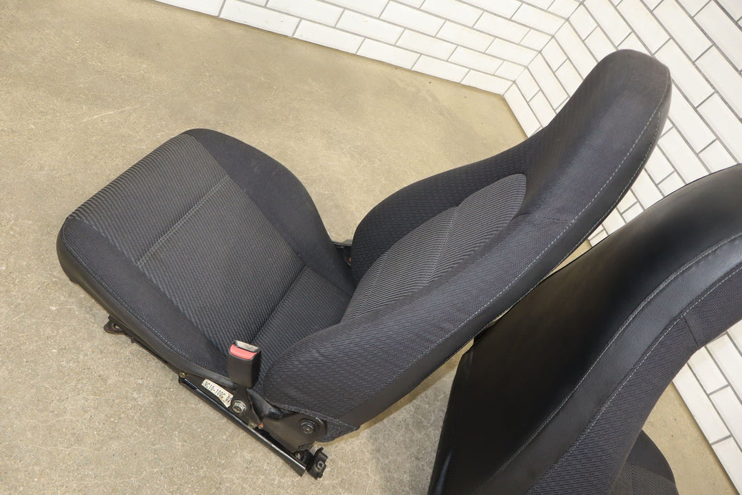 99 - 00 Mazda Miata NB Pair Cloth Bucket Seats Manual Adjustments *Torn*