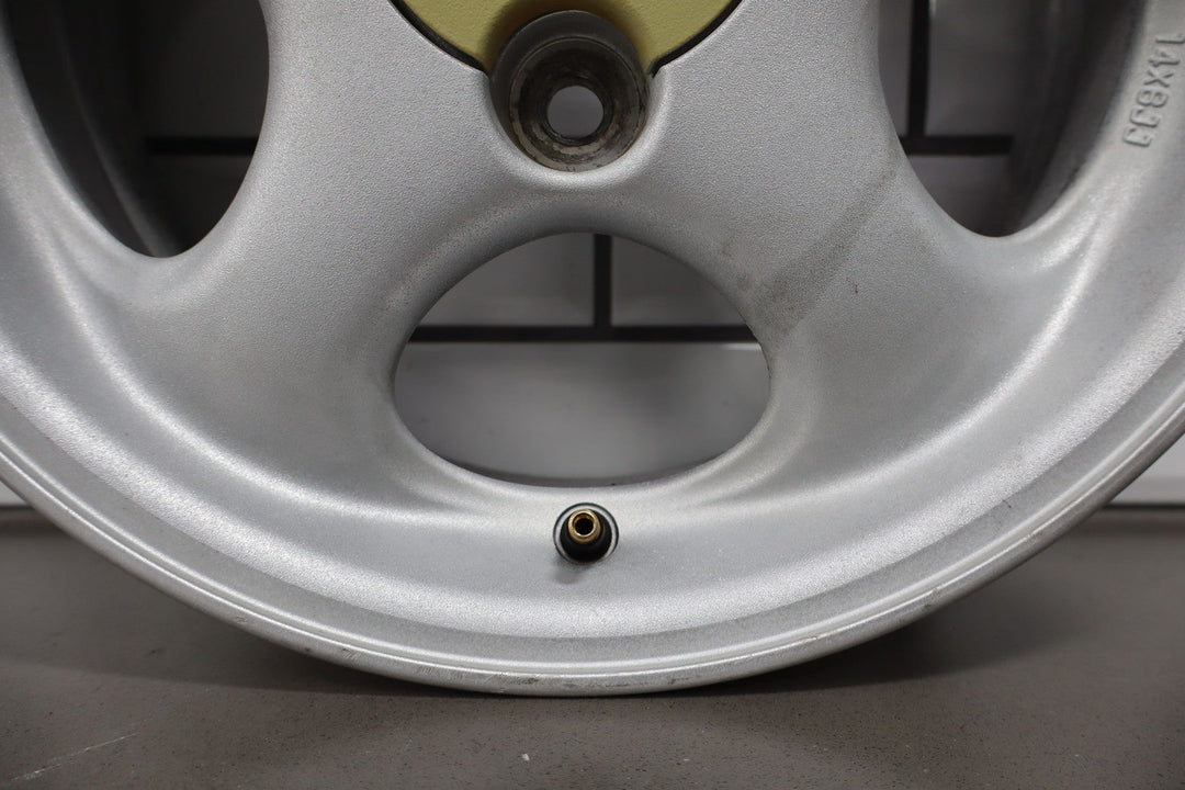 99 - 00 Mazda Miata NB Single (1) 14x6 Wheel Silver 5 Spokes *Curbed*