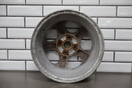 99 - 00 Mazda Miata NB Single (1) 14x6 Wheel Silver 5 Spokes *Curbed*