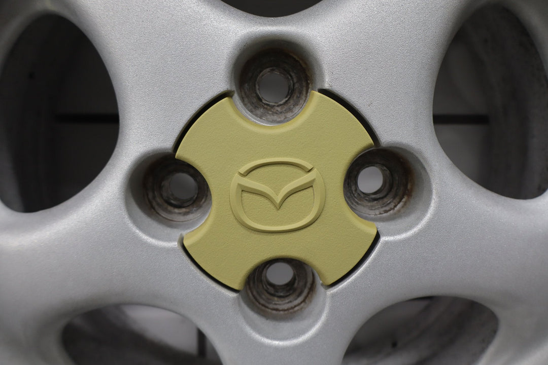 99 - 00 Mazda Miata NB Single (1) 14x6 Wheel Silver 5 Spokes *Curbed*