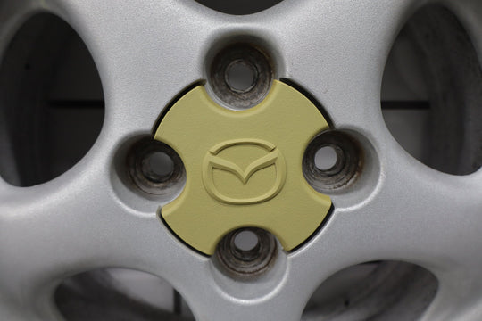 99 - 00 Mazda Miata NB Single (1) 14x6 Wheel Silver 5 Spokes *Curbed*