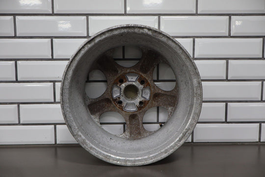 99 - 00 Mazda Miata NB Single (1) 14x6 Wheel Silver 5 Spokes *Curbed*