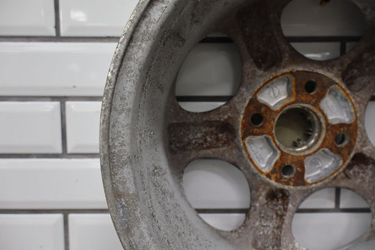 99 - 00 Mazda Miata NB Single (1) 14x6 Wheel Silver 5 Spokes *Curbed*