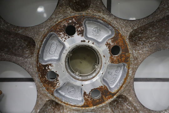 99 - 00 Mazda Miata NB Single (1) 14x6 Wheel Silver 5 Spokes *Curbed*