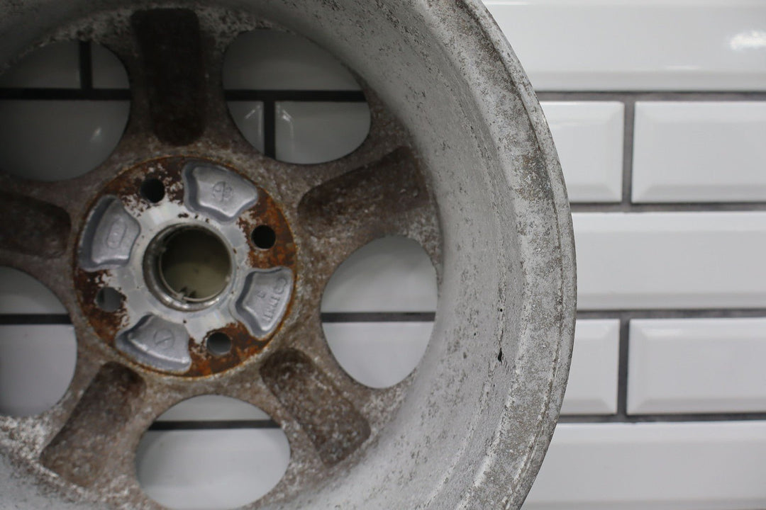 99 - 00 Mazda Miata NB Single (1) 14x6 Wheel Silver 5 Spokes *Curbed*