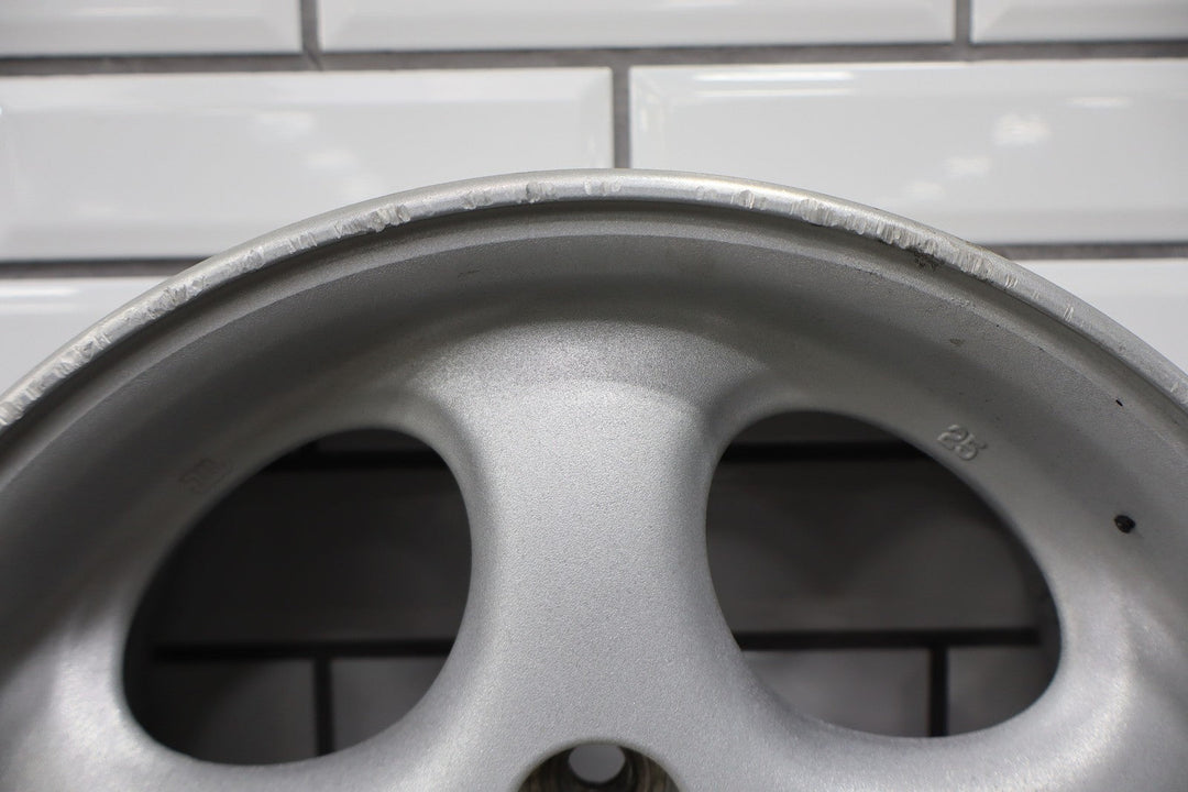 99 - 00 Mazda Miata NB Single (1) 14x6 Wheel Silver 5 Spokes *Curbed*