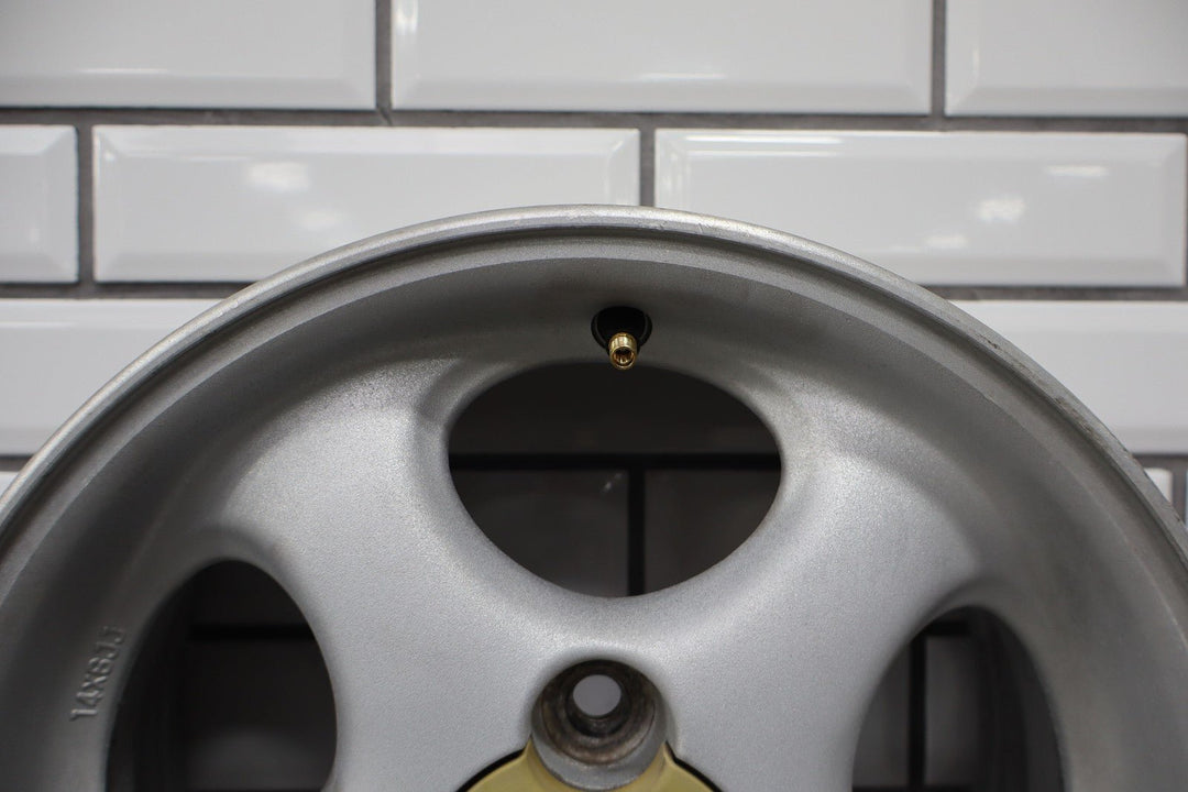 99 - 00 Mazda Miata NB Single (1) 14x6 Wheel Silver 5 Spokes *Curbed*