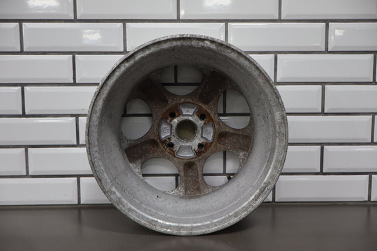 99 - 00 Mazda Miata NB Single (1) 14x6 Wheel Silver 5 Spokes *Curbed*