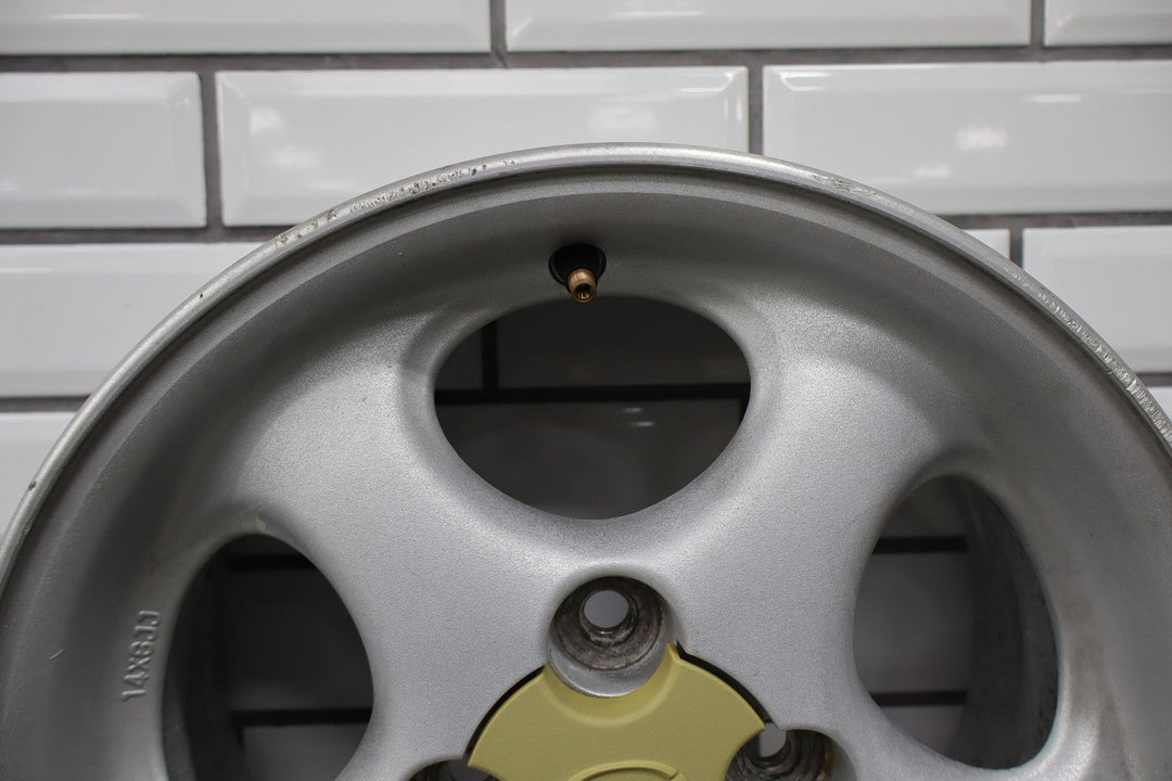 99 - 00 Mazda Miata NB Single (1) 14x6 Wheel Silver 5 Spokes *Curbed*