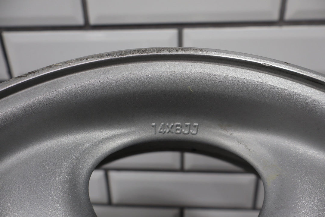 99 - 00 Mazda Miata NB Single (1) 14x6 Wheel Silver 5 Spokes *Curbed*