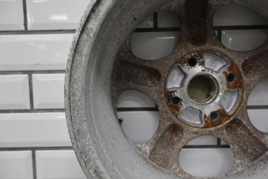 99 - 00 Mazda Miata NB Single (1) 14x6 Wheel Silver 5 Spokes *Curbed*