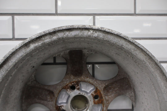 99 - 00 Mazda Miata NB Single (1) 14x6 Wheel Silver 5 Spokes *Curbed*