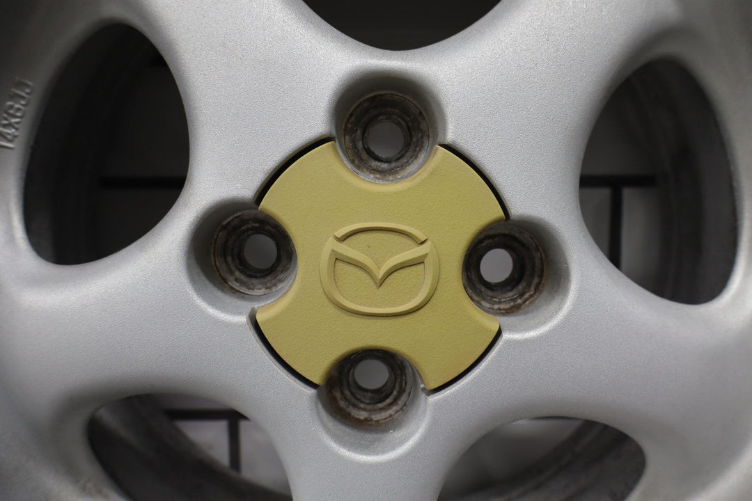 99 - 00 Mazda Miata NB Single (1) 14x6 Wheel Silver 5 Spokes *Curbed*