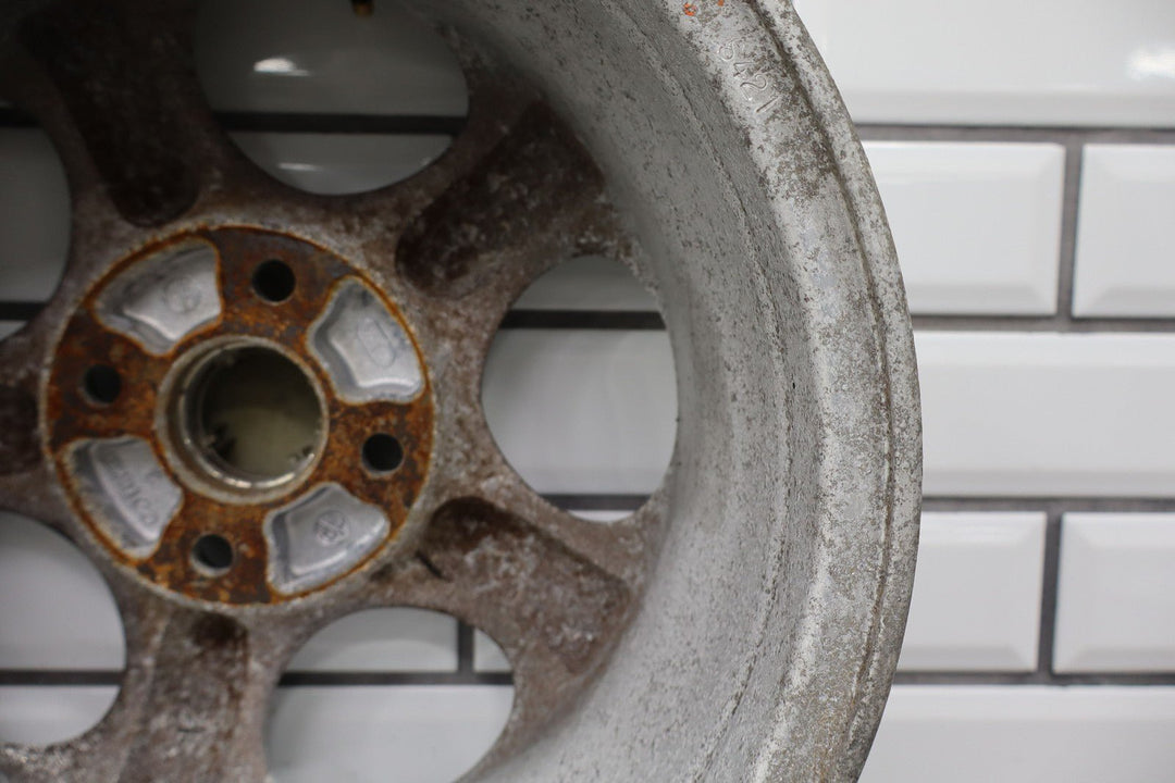 99 - 00 Mazda Miata NB Single (1) 14x6 Wheel Silver 5 Spokes *Curbed*