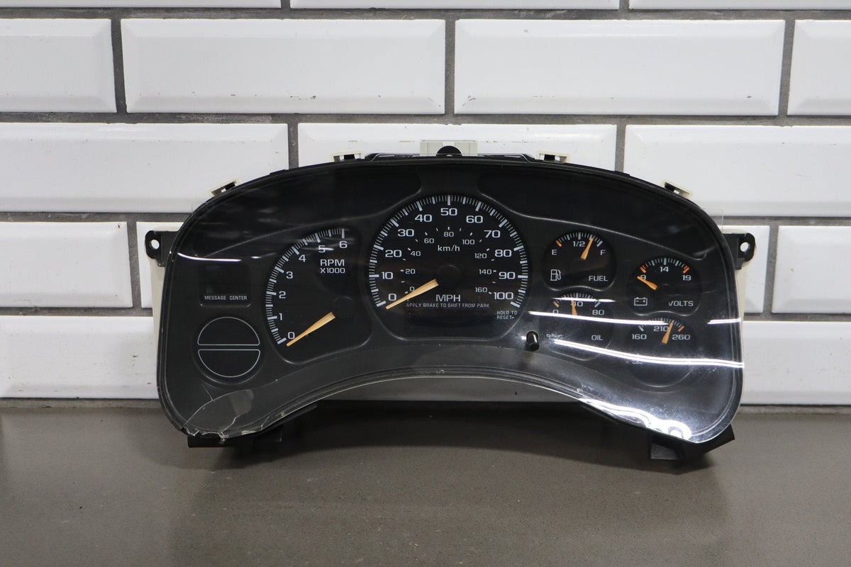 99-02 Chevrolet Silverado 4.3L Cluster 160372 Miles