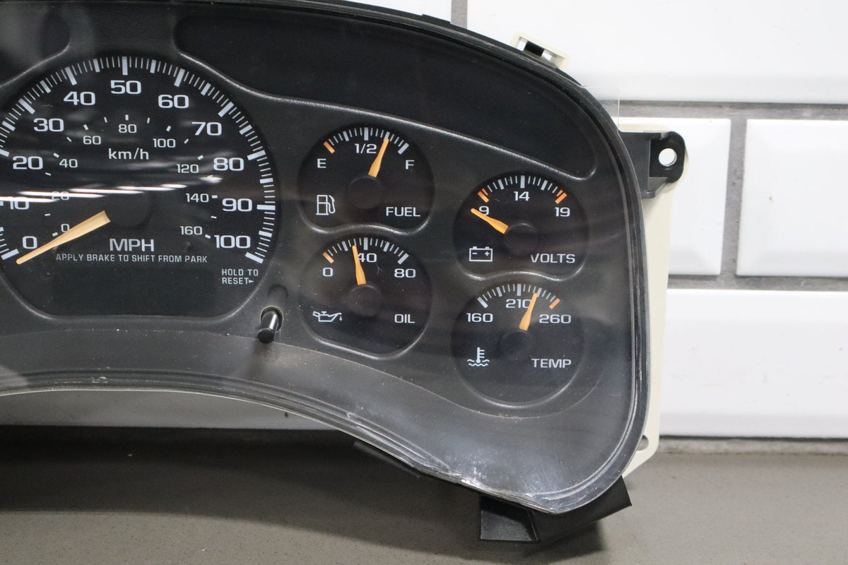 99-02 Chevrolet Silverado 4.3L Cluster 160372 Miles