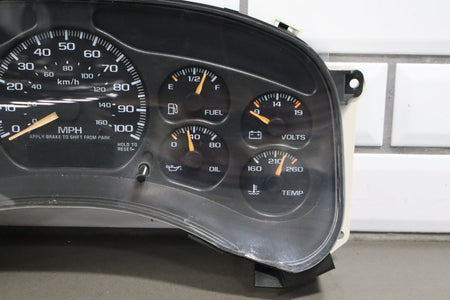99-02 Chevrolet Silverado 4.3L Cluster 160372 Miles