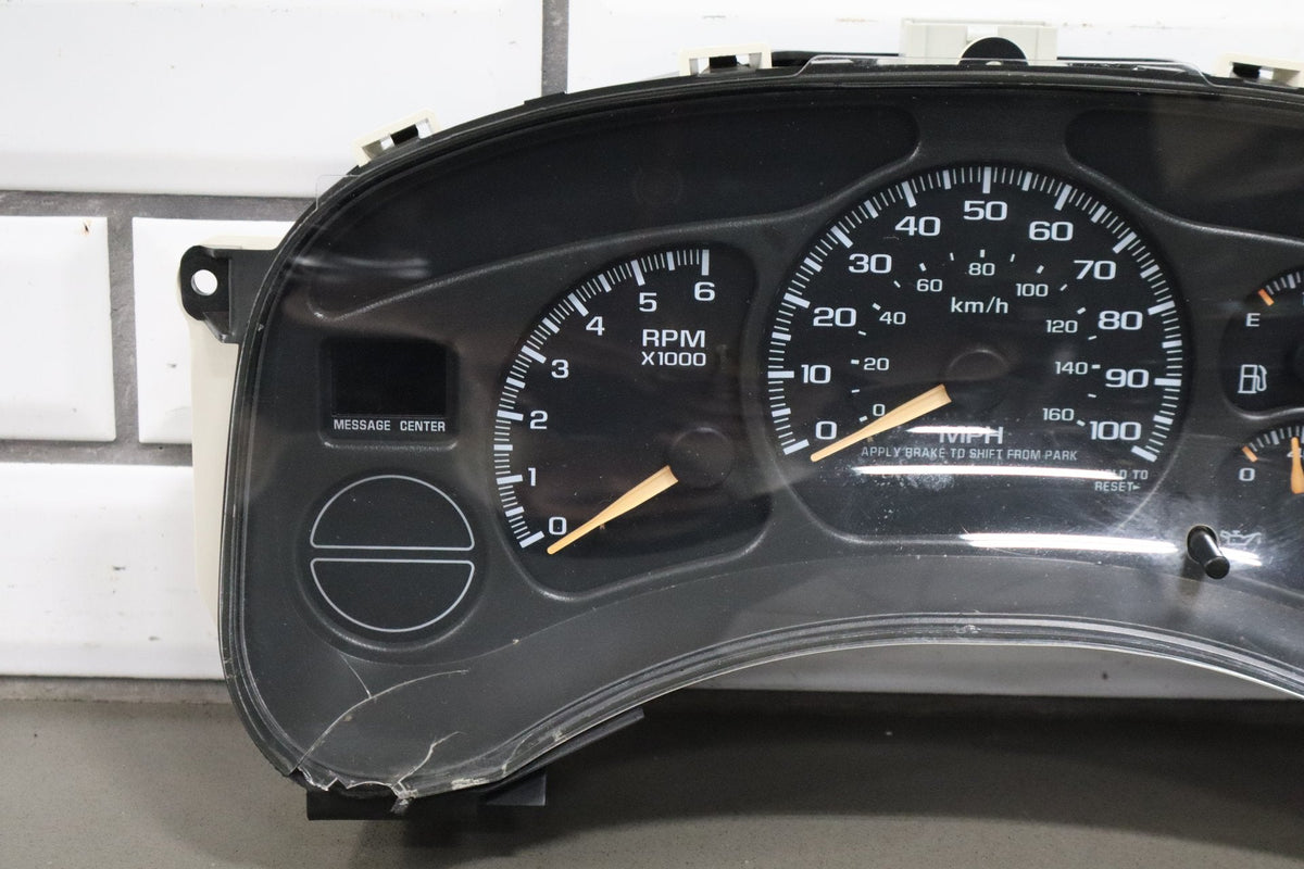 99-02 Chevrolet Silverado 4.3L Cluster 160372 Miles