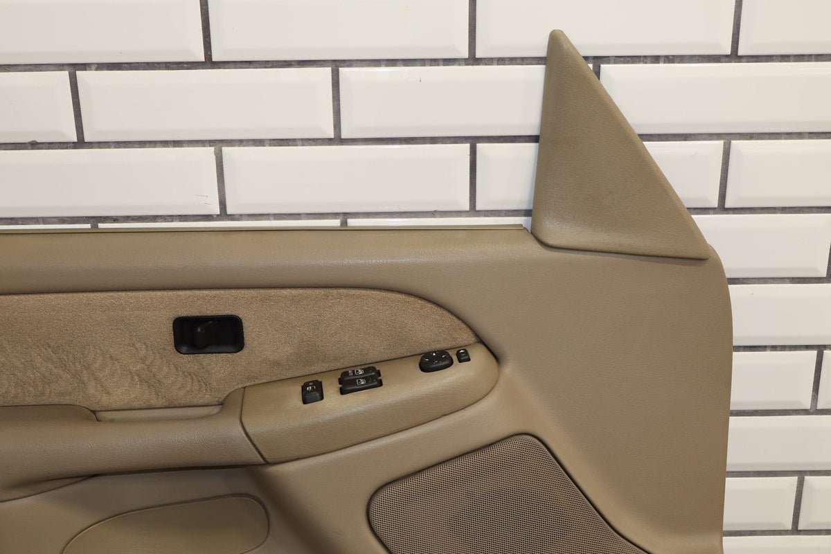 99-02 Chevrolet Silverado Ext Cab Door Panel Set Tan 52D