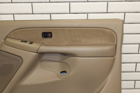 99-02 Chevrolet Silverado Ext Cab Door Panel Set Tan 52D