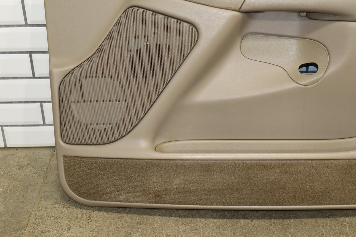 99-02 Chevrolet Silverado Ext Cab Door Panel Set Tan 52D
